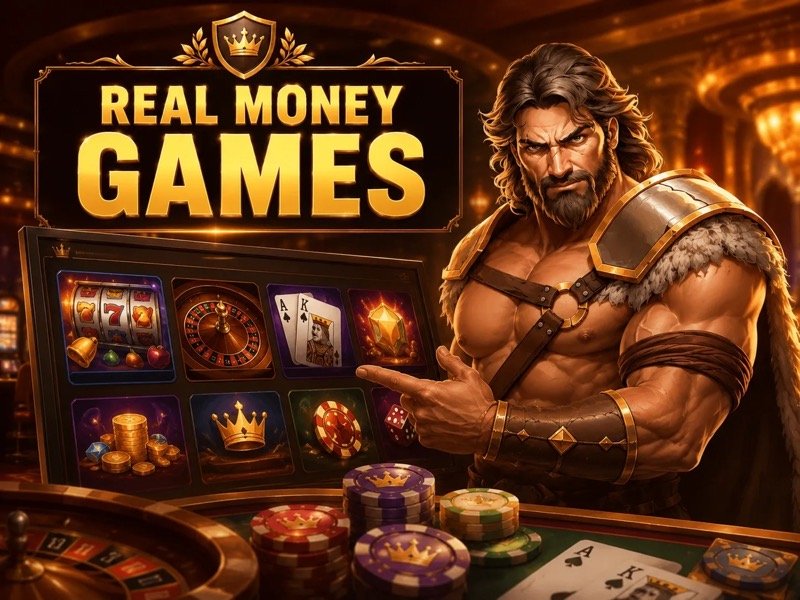 Real money games shelf in the Slotlair casino lobby, shown in the Slotlair slots and live casino lobby